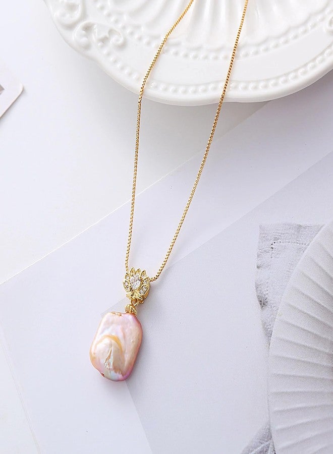 Decentraland Baroque pearl necklace Long Pendant Necklace Fashionable and minimalist necklace with irregular style Necklace - Image 4